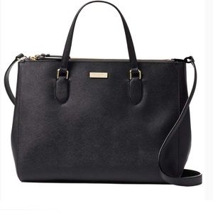 Kate Spade Leighann Laurel way black satchel